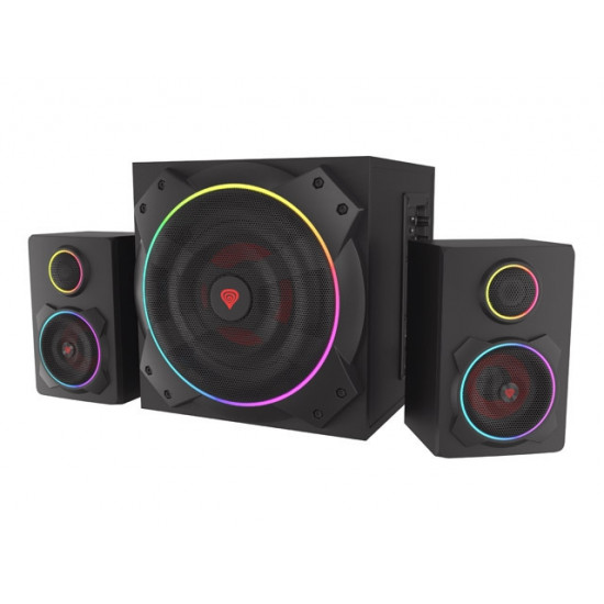 Genesis Speakers Helium 800BT 2.1 Bluetooth ARGB, Black Genesis Speakers Helium 800BT 2.1 Bluetooth ARGB, Black