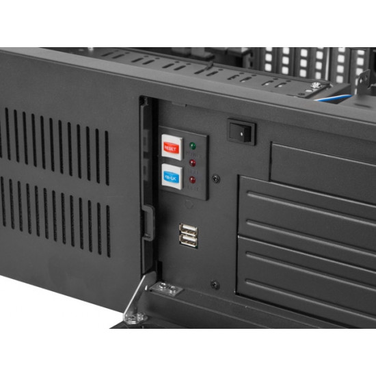 Lanberg rackmount server chassis ATX 450/10 19"/4U