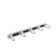 Lanberg 19" cable management AK-1203-S brush panel 5 rings- type b 1U, grey Lanberg 19" cable management AK-1203-S brush panel 5 rings- type b 1U, grey