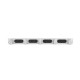 Lanberg 19" cable management AK-1203-S brush panel 5 rings- type b 1U, grey Lanberg 19" cable management AK-1203-S brush panel 5 rings- type b 1U, grey