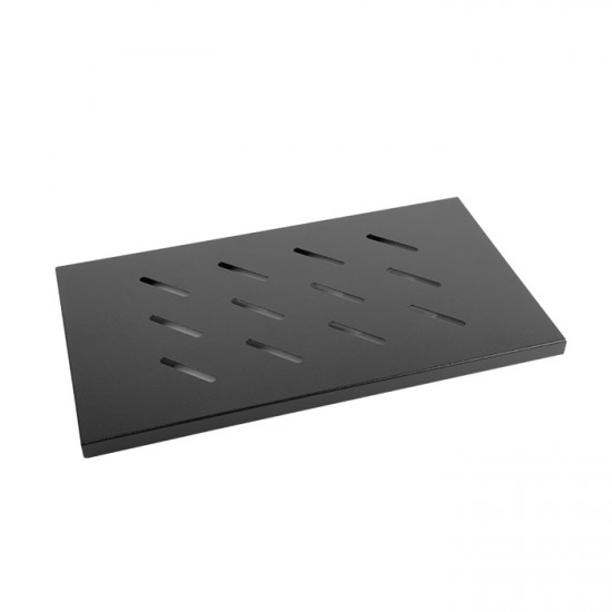Lanberg 19" fixed shelf 1U / 465x300mm, max load capacity up to 20kg, black Lanberg 19" fixed shelf 1U / 465x300mm, max load capacity up to 20kg, black