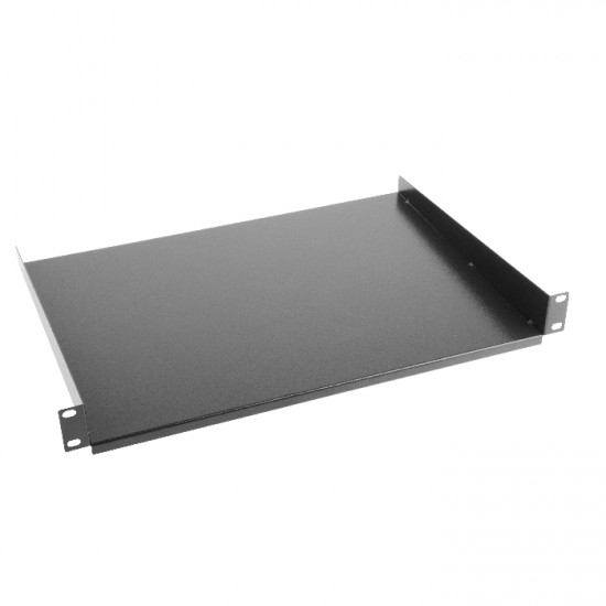 Lanberg 19" fixed shelf 1U / 483x315mm, max load capacity up to 20kg, black Lanberg 19" fixed shelf 1U / 483x315mm, max load capacity up to 20kg, black