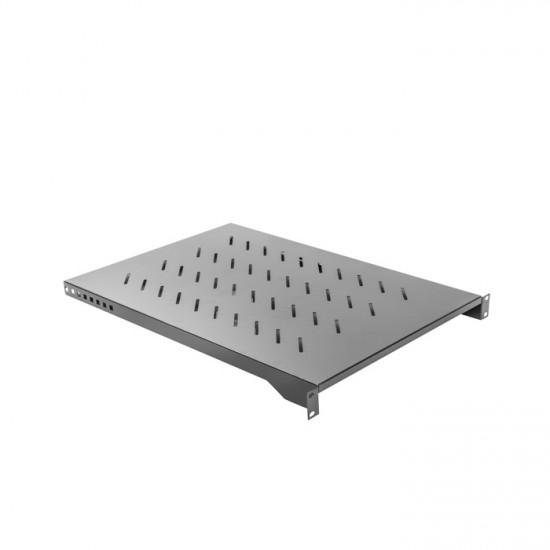 Lanberg 19" fixed shelf 1U / 483x750mm, max load capacity up to 15kg, black Lanberg 19" fixed shelf 1U / 483x750mm, max load capacity up to 15kg, black