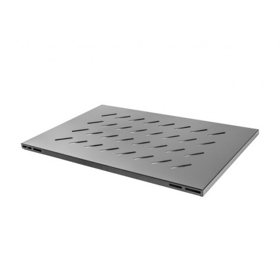 Lanberg 19" fixed shelf for open rack 800mm 1U/480.5x580mm max load capacity up to 120kg black