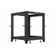 Lanberg open rack 19" 12U 600x600-1100 adjustable black Lanberg open rack 19" 12U 600x600-1100 adjustable black