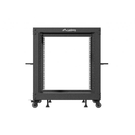 Lanberg open rack 19" 12U 600x600-1100 adjustable black Lanberg open rack 19" 12U 600x600-1100 adjustable black
