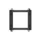 Lanberg open rack 19" 15U 600x600-1100 adjustable black