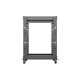 Lanberg open rack 19" 15U 600x600-1100 adjustable black