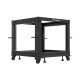 Lanberg open rack 19" 9U 600x600-1100 adjustable black Lanberg open rack 19" 9U 600x600-1100 adjustable black