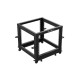 Lanberg open rack 19" 9U 600x600-1100 adjustable black Lanberg open rack 19" 9U 600x600-1100 adjustable black