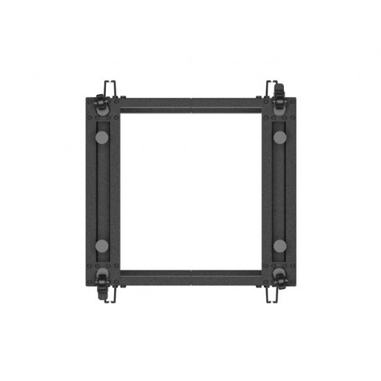 Lanberg open rack 19" 9U 600x600-1100 adjustable black Lanberg open rack 19" 9U 600x600-1100 adjustable black