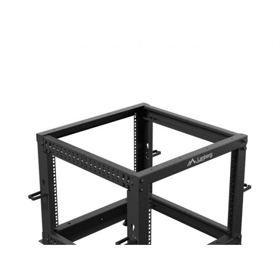 Lanberg open rack 19" 9U 600x600-1100 adjustable black Lanberg open rack 19" 9U 600x600-1100 adjustable black
