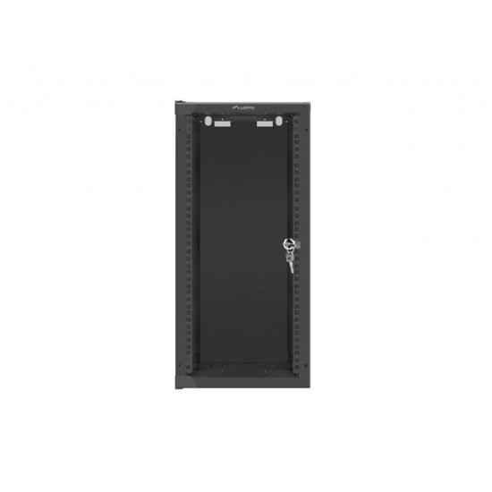 Lanberg rack cabinet 10" wall-mount 12U/280x310 (flat pack) with glass door black Lanberg rack cabinet 10" wall-mount 12U/280x310 (flat pack) with glass door black