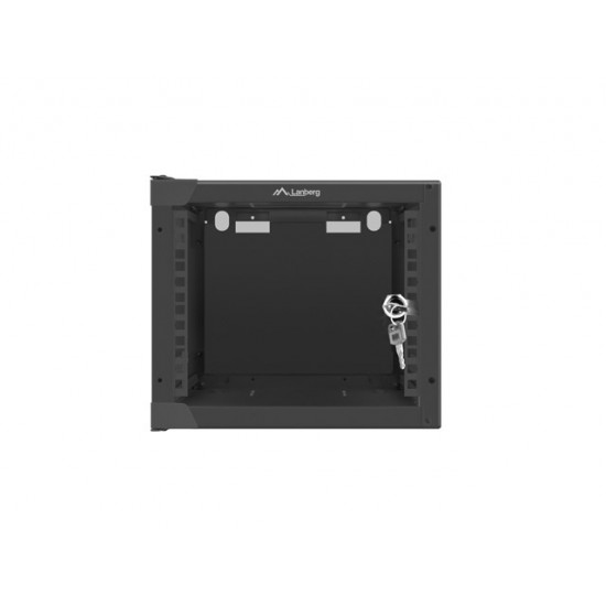 Lanberg rack cabinet 10” wall-mount 4U / 280x310 for self-assembly (flat pack), black Lanberg rack cabinet 10” wall-mount 4U / 280x310 for self-assembly (flat pack), black