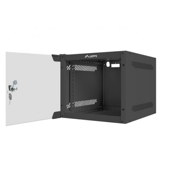 Lanberg rack cabinet 10” wall-mount 4U / 280x310 for self-assembly (flat pack), black Lanberg rack cabinet 10” wall-mount 4U / 280x310 for self-assembly (flat pack), black