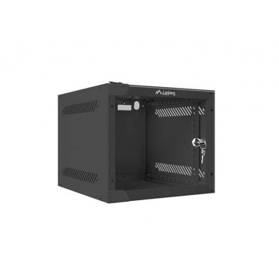 Lanberg rack cabinet 10” wall-mount 4U / 280x310 for self-assembly (flat pack), black Lanberg rack cabinet 10” wall-mount 4U / 280x310 for self-assembly (flat pack), black
