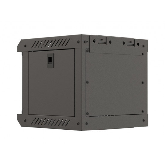 Lanberg rack cabinet 10" wall-mount 4U/300x300 (flat pack) with glass door black Lanberg rack cabinet 10" wall-mount 4U/300x300 (flat pack) with glass door black