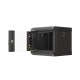 Lanberg rack cabinet 10" wall-mount 4U/300x300 (flat pack) with glass door black Lanberg rack cabinet 10" wall-mount 4U/300x300 (flat pack) with glass door black