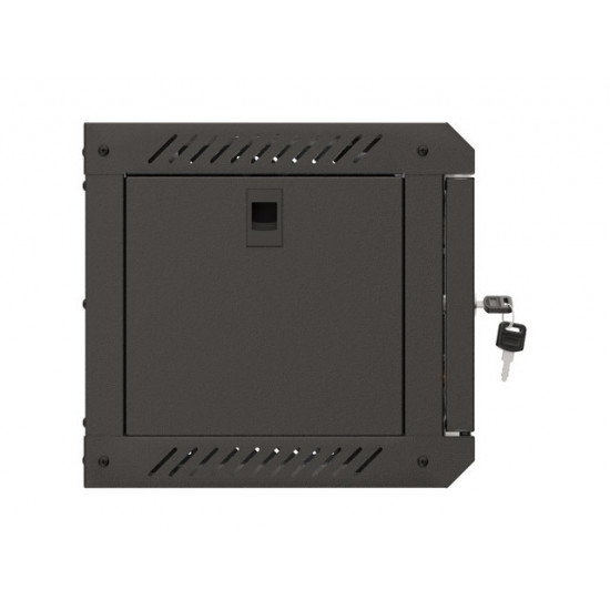 Lanberg rack cabinet 10" wall-mount 4U/300x300 (flat pack) with glass door black Lanberg rack cabinet 10" wall-mount 4U/300x300 (flat pack) with glass door black