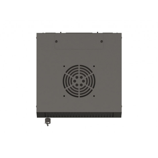 Lanberg rack cabinet 10" wall-mount 4U/300x300 (flat pack) with glass door black Lanberg rack cabinet 10" wall-mount 4U/300x300 (flat pack) with glass door black