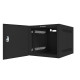 Lanberg rack cabinet 10" wall-mount 6U / 280x310 for self-assembly with metal door (flat pack), black