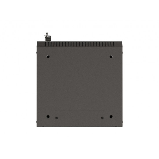 Lanberg rack cabinet 10" wall-mount 6U/300x300 (flat pack) with glass door black Lanberg rack cabinet 10" wall-mount 6U/300x300 (flat pack) with glass door black
