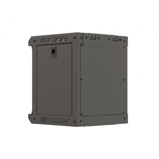 Lanberg rack cabinet 10" wall-mount 6U/300x300 (flat pack) with glass door black Lanberg rack cabinet 10" wall-mount 6U/300x300 (flat pack) with glass door black
