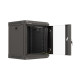Lanberg rack cabinet 10" wall-mount 6U/300x300 (flat pack) with glass door black Lanberg rack cabinet 10" wall-mount 6U/300x300 (flat pack) with glass door black