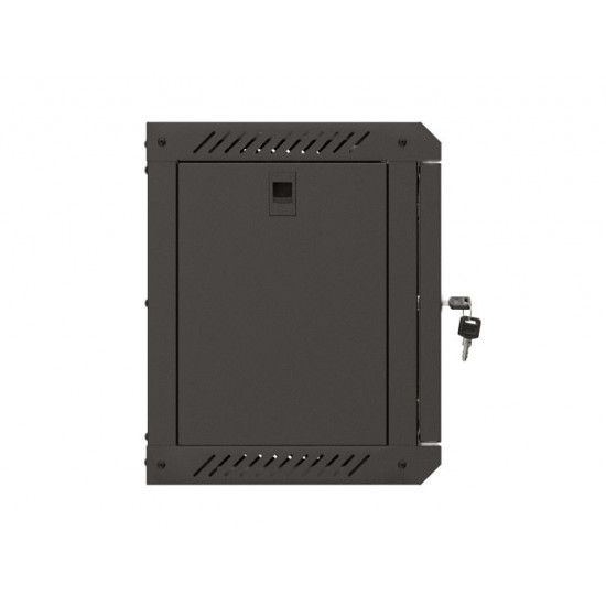 Lanberg rack cabinet 10" wall-mount 6U/300x300 (flat pack) with glass door black Lanberg rack cabinet 10" wall-mount 6U/300x300 (flat pack) with glass door black