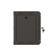 Lanberg rack cabinet 10" wall-mount 6U/300x300 (flat pack) with glass door black Lanberg rack cabinet 10" wall-mount 6U/300x300 (flat pack) with glass door black