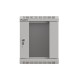 Lanberg rack cabinet 10" wall-mount 6U/300x300 (flat pack) with glass door grey
