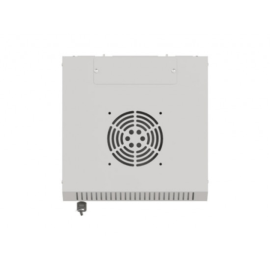Lanberg rack cabinet 10" wall-mount 6U/300x300 (flat pack) with glass door grey