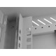 Lanberg rack cabinet 10" wall-mount 6U/300x300 (flat pack) with glass door grey