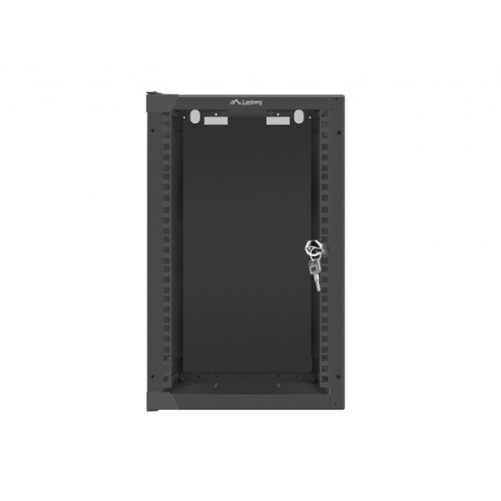 Lanberg rack cabinet 10” wall-mount 9U / 280x310 for self-assembly (flat pack), black Lanberg rack cabinet 10” wall-mount 9U / 280x310 for self-assembly (flat pack), black