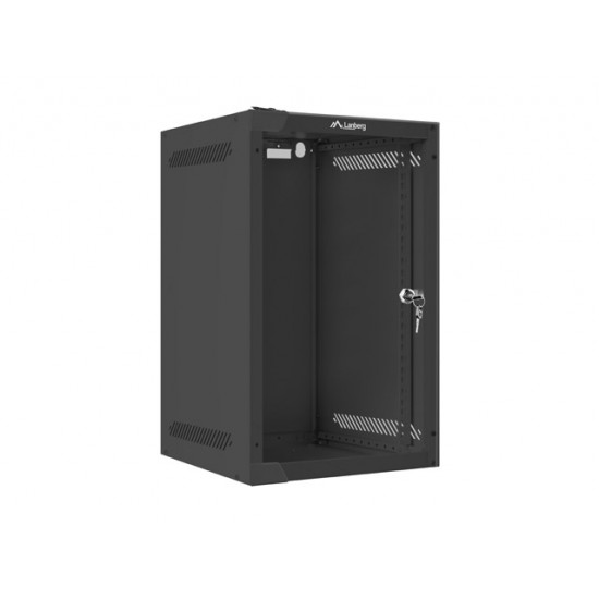 Lanberg rack cabinet 10” wall-mount 9U / 280x310 for self-assembly (flat pack), black Lanberg rack cabinet 10” wall-mount 9U / 280x310 for self-assembly (flat pack), black
