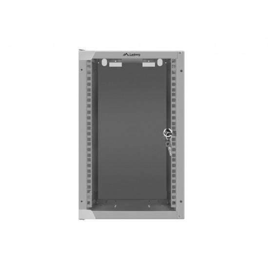 Lanberg rack cabinet 10'' wall-mount 9U / 280x310 for self-assembly (flat pack), grey