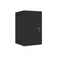 Lanberg rack cabinet 10" wall-mount 9U / 280x310 self-assembly flat pack with metal door, black