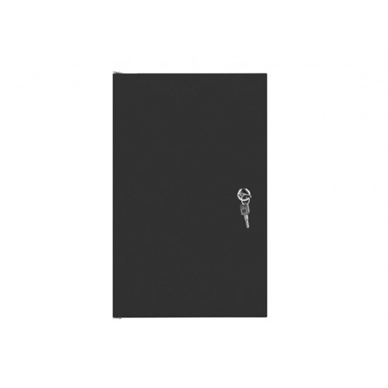 Lanberg rack cabinet 10" wall-mount 9U / 280x310 self-assembly flat pack with metal door, black