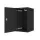 Lanberg rack cabinet 10" wall-mount 9U / 280x310 self-assembly flat pack with metal door, black