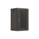 Lanberg rack cabinet 10" wall-mount 9U/300x300 (flat pack) with glass door black Lanberg rack cabinet 10" wall-mount 9U/300x300 (flat pack) with glass door black