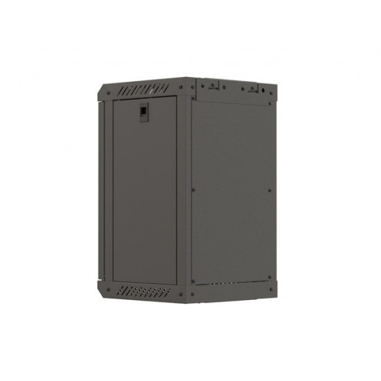 Lanberg rack cabinet 10" wall-mount 9U/300x300 (flat pack) with glass door black Lanberg rack cabinet 10" wall-mount 9U/300x300 (flat pack) with glass door black