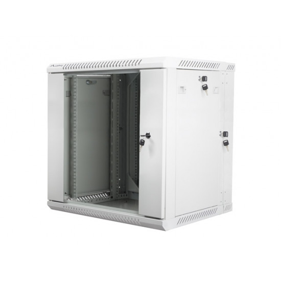 Lanberg rack cabinet 19” double-section wall-mount 12U / 600x600 for self-assembly (flat pack), grey Lanberg rack cabinet 19” double-section wall-mount 12U / 600x600 for self-assembly (flat pack), grey