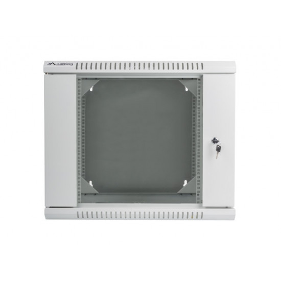Lanberg rack cabinet 19” double-section wall-mount 9U / 600x600 for self-assembly (flat pack), grey Lanberg rack cabinet 19” double-section wall-mount 9U / 600x600 for self-assembly (flat pack), grey