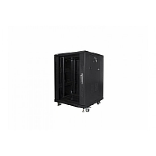 Lanberg rack cabinet 19" free-standing 15U/600x600 (flat pack) black Lanberg rack cabinet 19" free-standing 15U/600x600 (flat pack) black