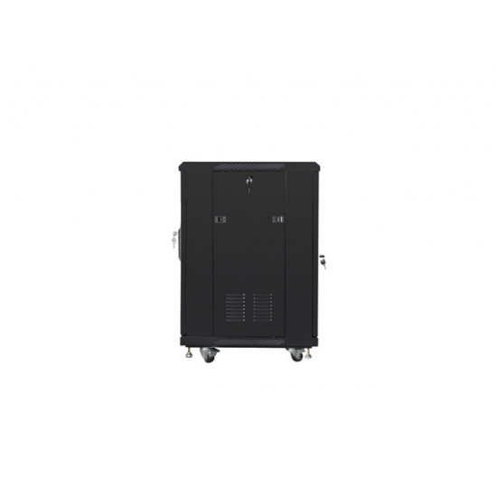 Lanberg rack cabinet 19" free-standing 15U/600x600 (flat pack) black Lanberg rack cabinet 19" free-standing 15U/600x600 (flat pack) black