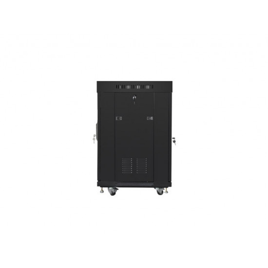 Lanberg rack cabinet 19" free-standing 15U/600x600 (flat pack) with glass door lcd black v2 Lanberg rack cabinet 19" free-standing 15U/600x600 (flat pack) with glass door lcd black v2