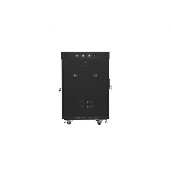 Lanberg rack cabinet 19" free-standing 15U/600x600 (flat pack) with glass door lcd black v2 Lanberg rack cabinet 19" free-standing 15U/600x600 (flat pack) with glass door lcd black v2