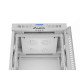 Lanberg rack cabinet 19" free-standing 15U/600x600 (flat pack) with glass door lcd grey v2