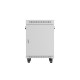 Lanberg rack cabinet 19" free-standing 15U/600x600 (flat pack) with glass door lcd grey v2