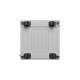 Lanberg rack cabinet 19" free-standing 15U/600x600 (flat pack) with glass door lcd grey v2